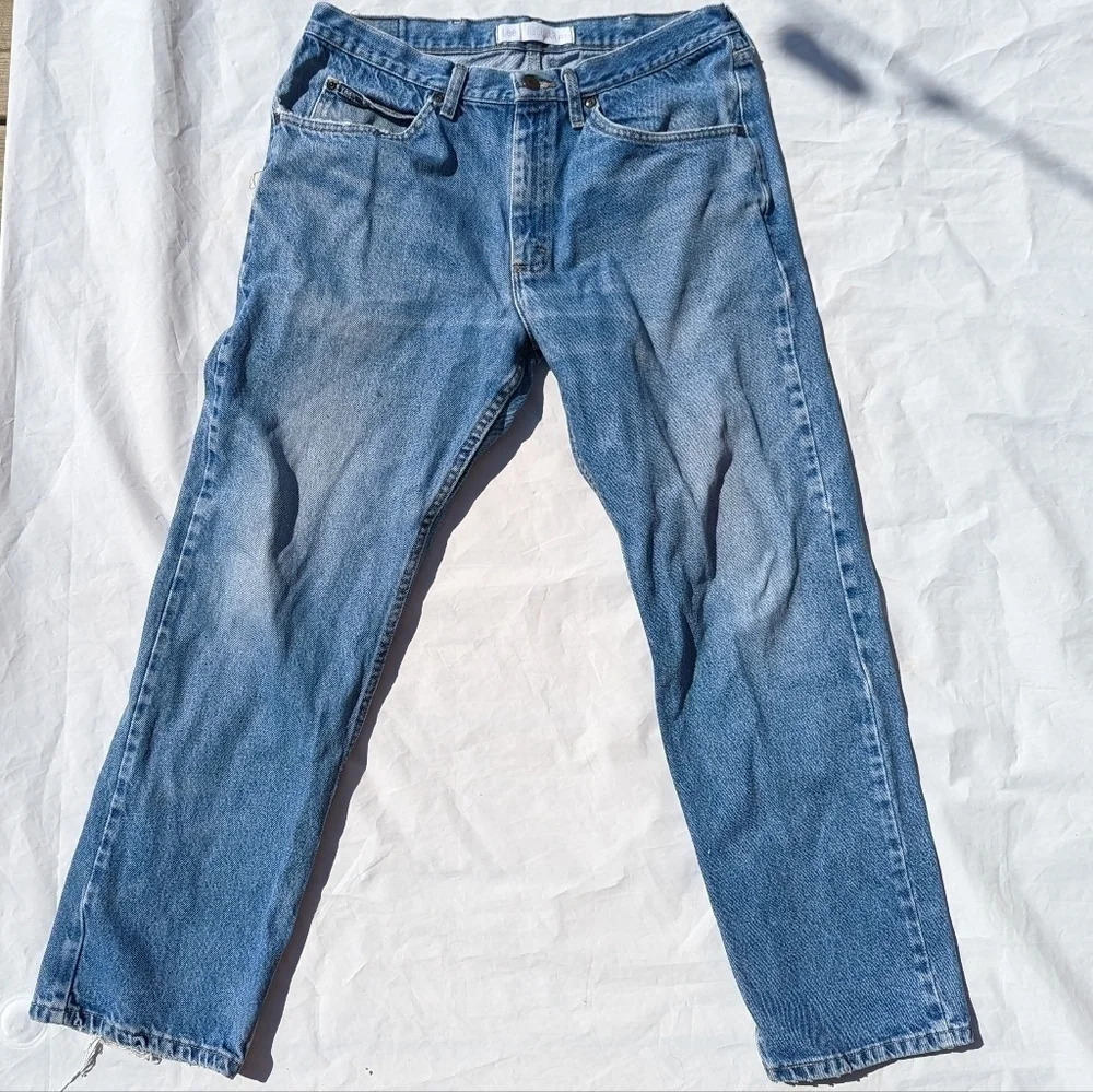 Vintage Lee Regular Fit Denim Jean - Straight Leg, 100% Cotton - 38x30